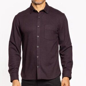 Mason Cruz Dark PurpleTwill Button Up Shirt